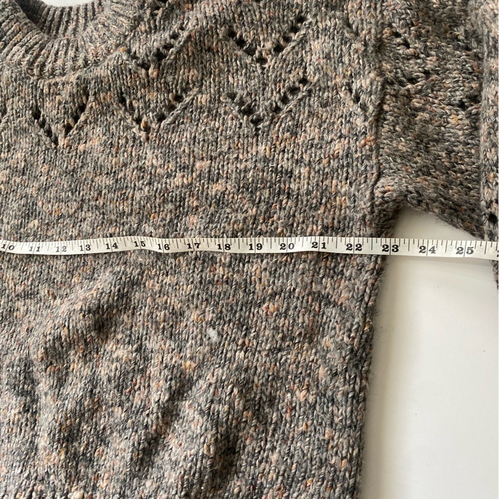 Madewell pointelle bubble sleeve pullover L - Picture 5 of 8